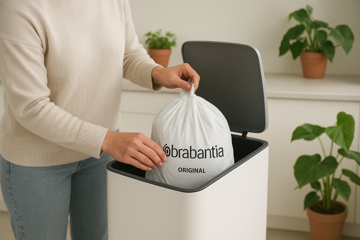 S&aring;dan Bruger og Udskifter Du Brabantia Affaldsposer Korrekt