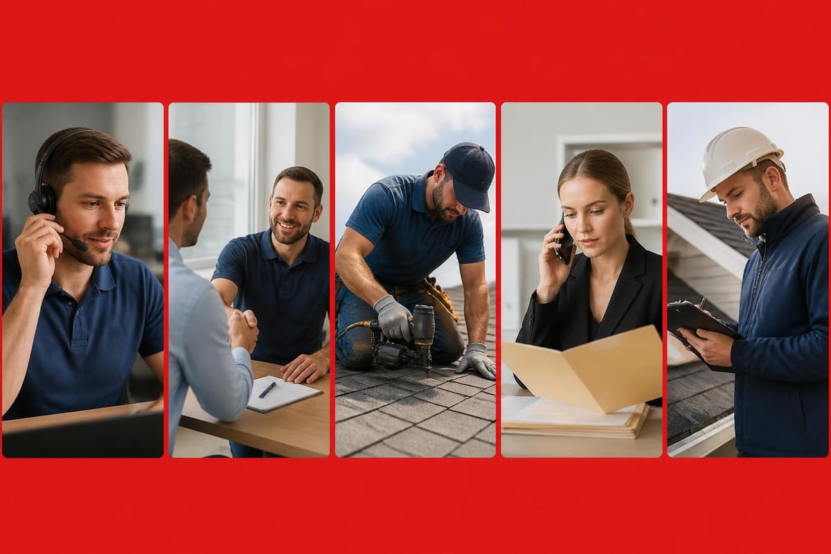 Roofing candidate screening stages