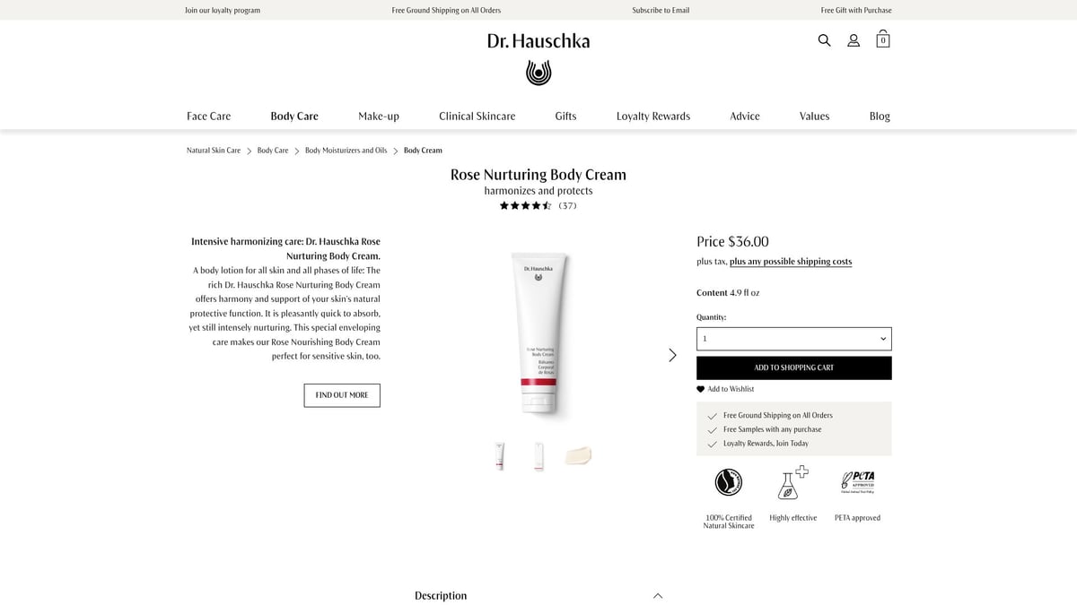 7 Best Natural Body Cream Picks for Nourished Skin in 2026 - Dr. Hauschka Rose Nurturing Body Cream