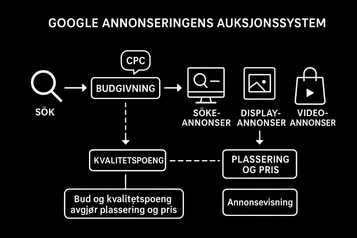 Hvordan fungerer google annonsering og hva betaler du for?