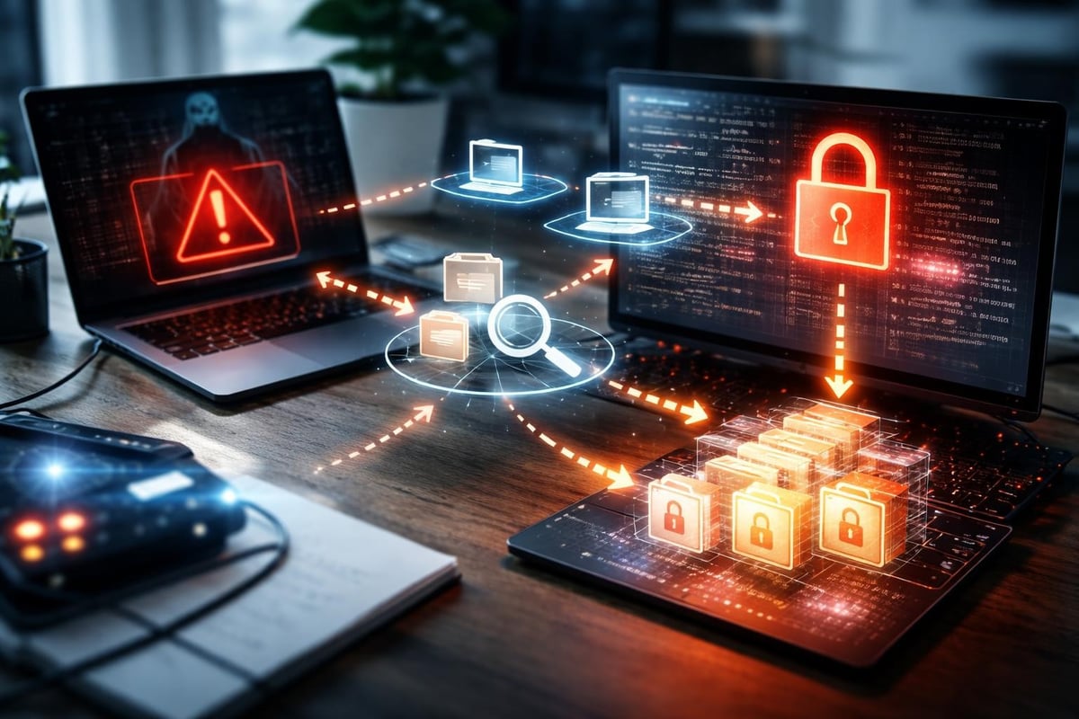 Ransomware Verschlüsselungsprozess