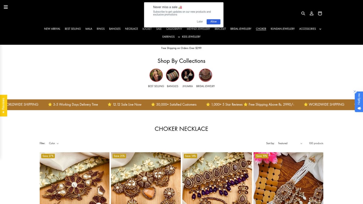 7 Ideas De Trendy Choker Necklace Para Destacar En 2026 - Choker Minimalista con Cadena Fina - Nayab Jewellery