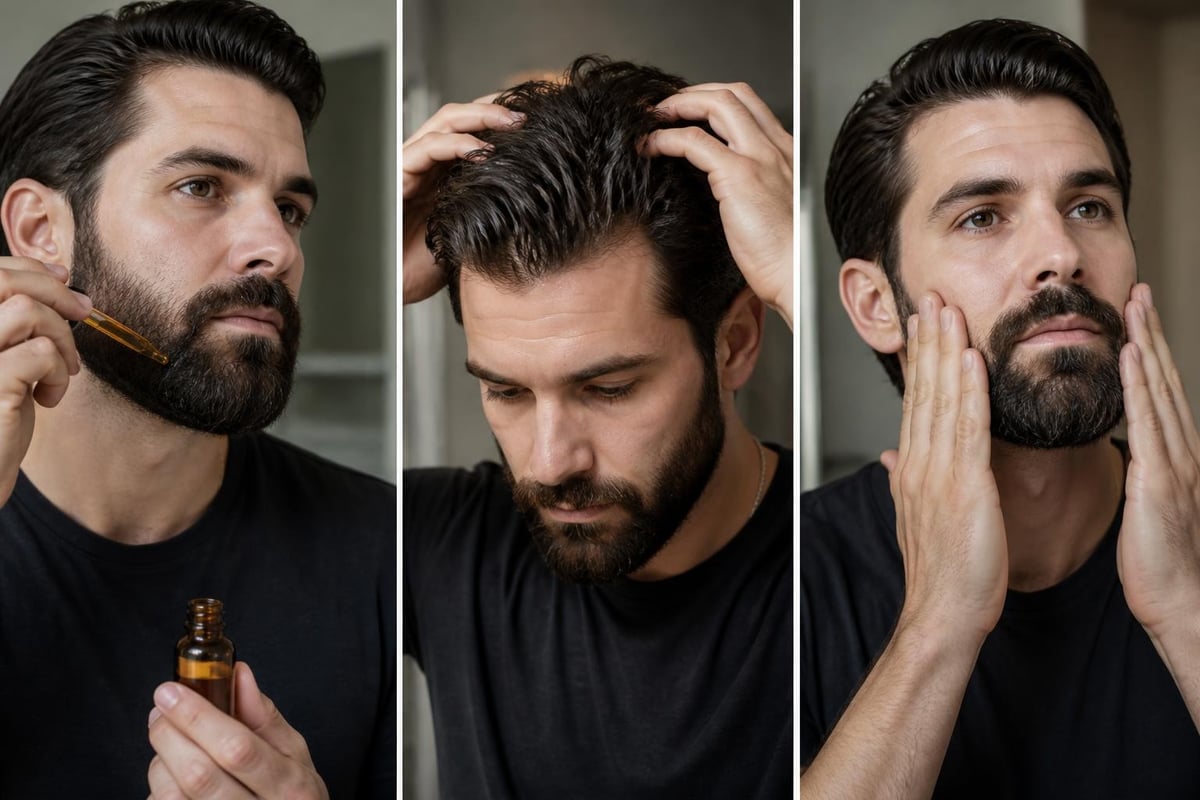 Jojoba oil application routine