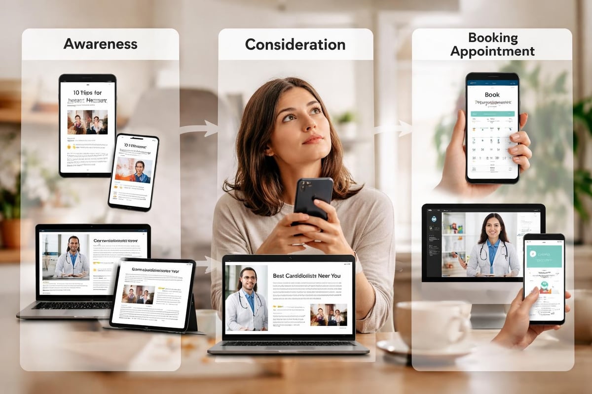 Healthcare lead inbound funnel stages
