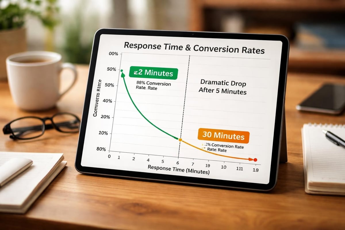 Lead response timing impact