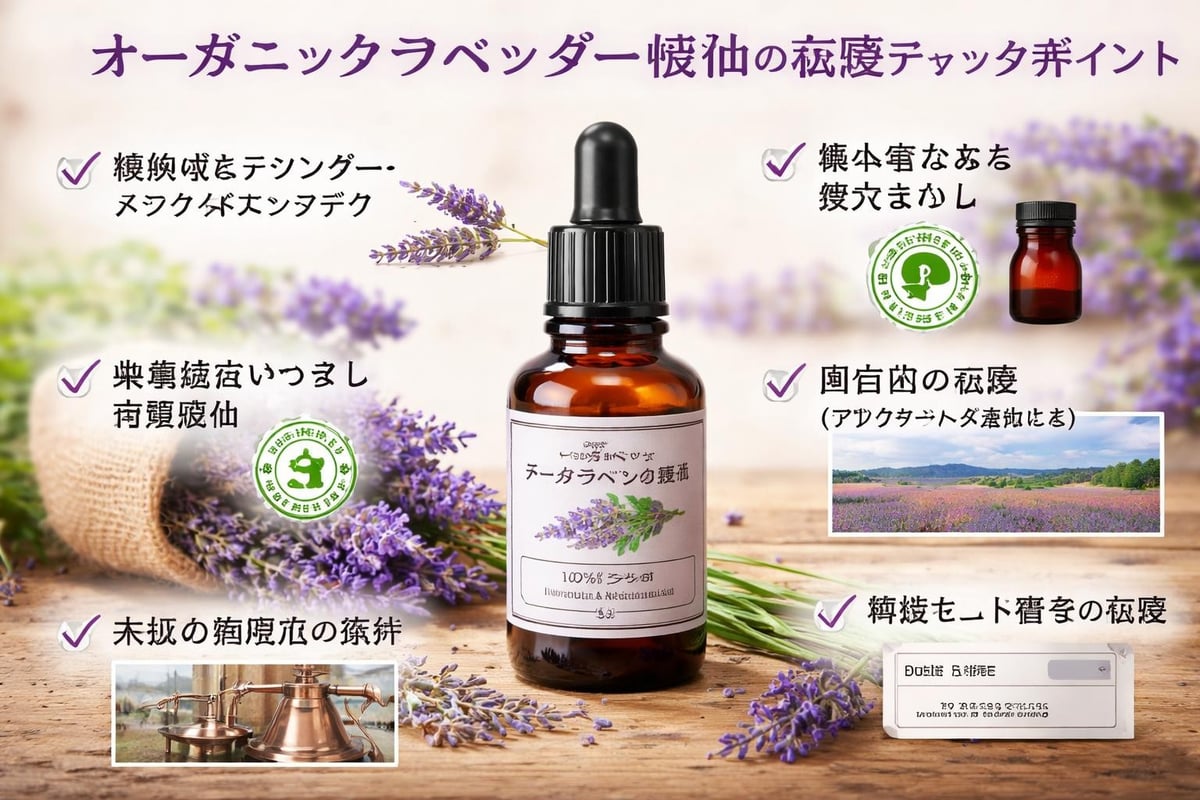 精油の品質チェックポイント