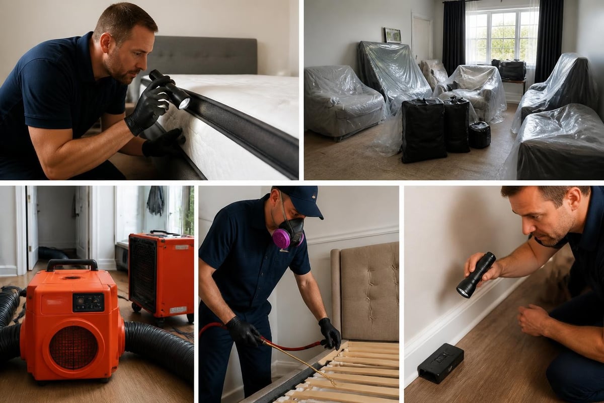 House Insect Control: Expert Guide for Richmond VA Homes 3 Bed bug treatment process