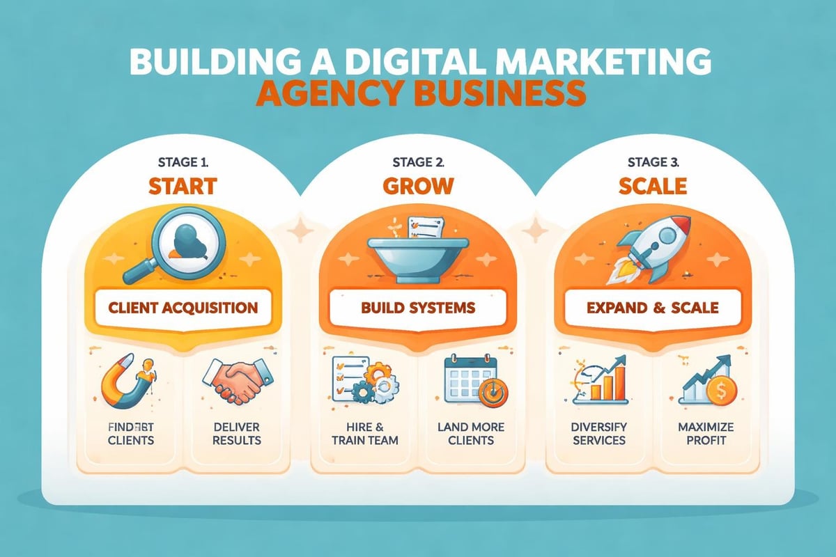 Agency growth stages framework