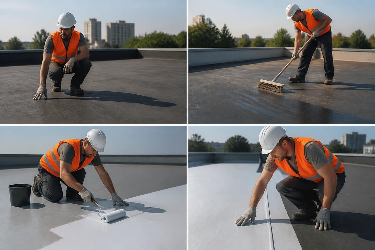 Professional roof leak repair process