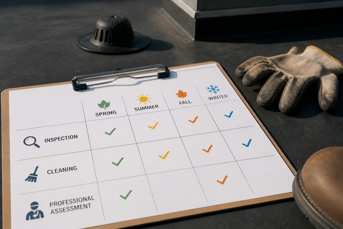 Roof maintenance schedule