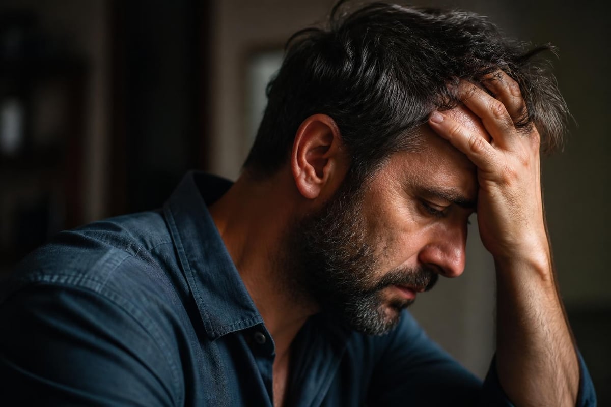 The stress-hormone cascade affecting facial hair follicles