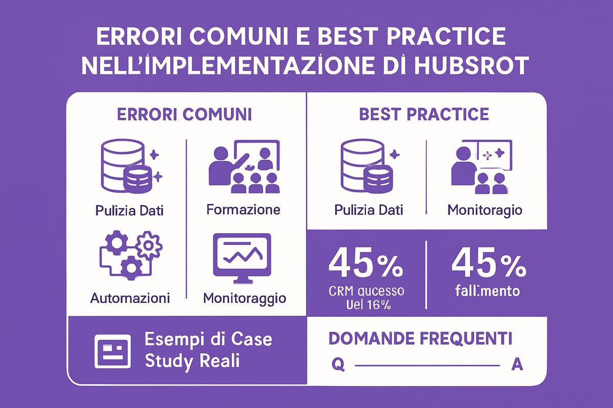 Errori comuni e best practice nell’implementazione HubSpot