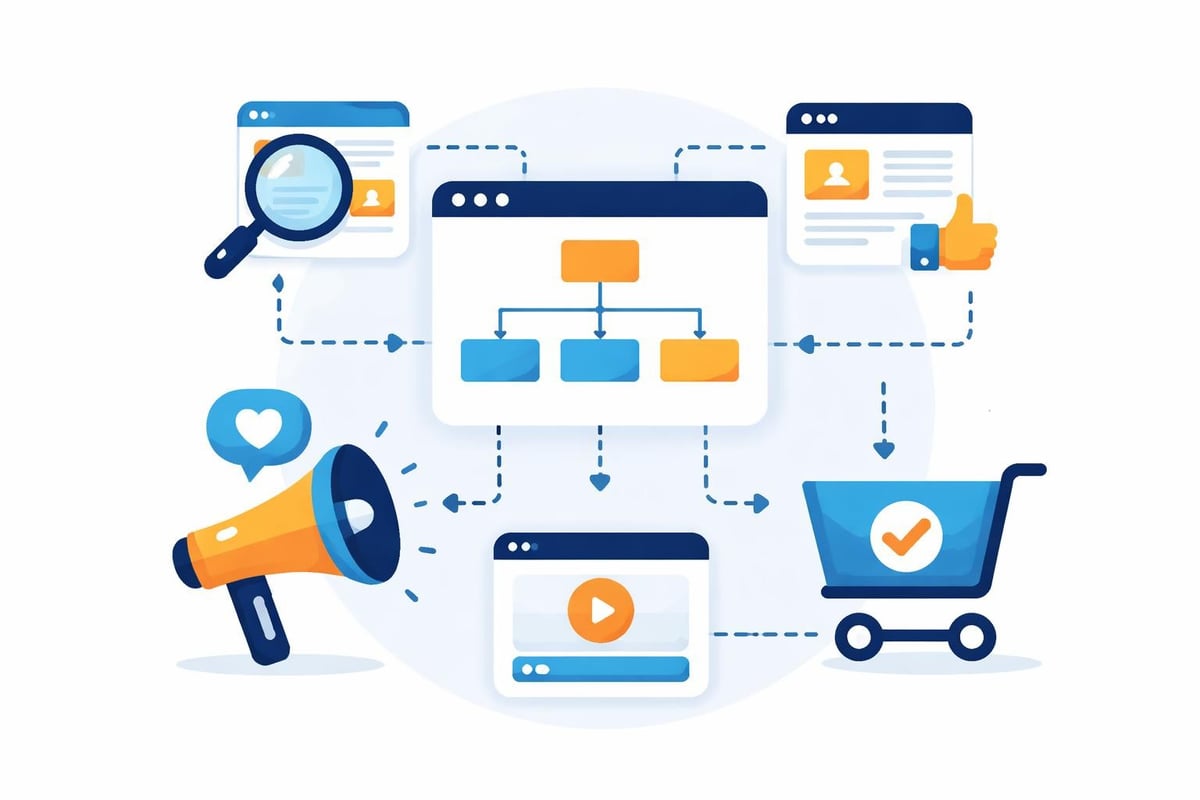 Content hierarchy and user journey mapping