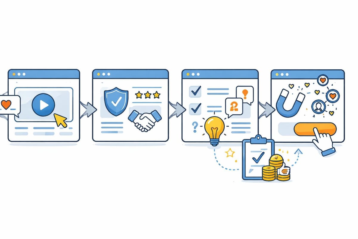 Conversion optimization funnel