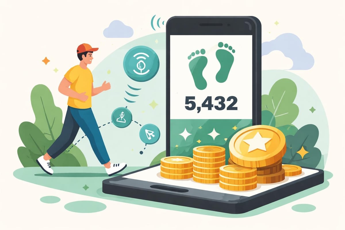 CashWalk step tracking technology