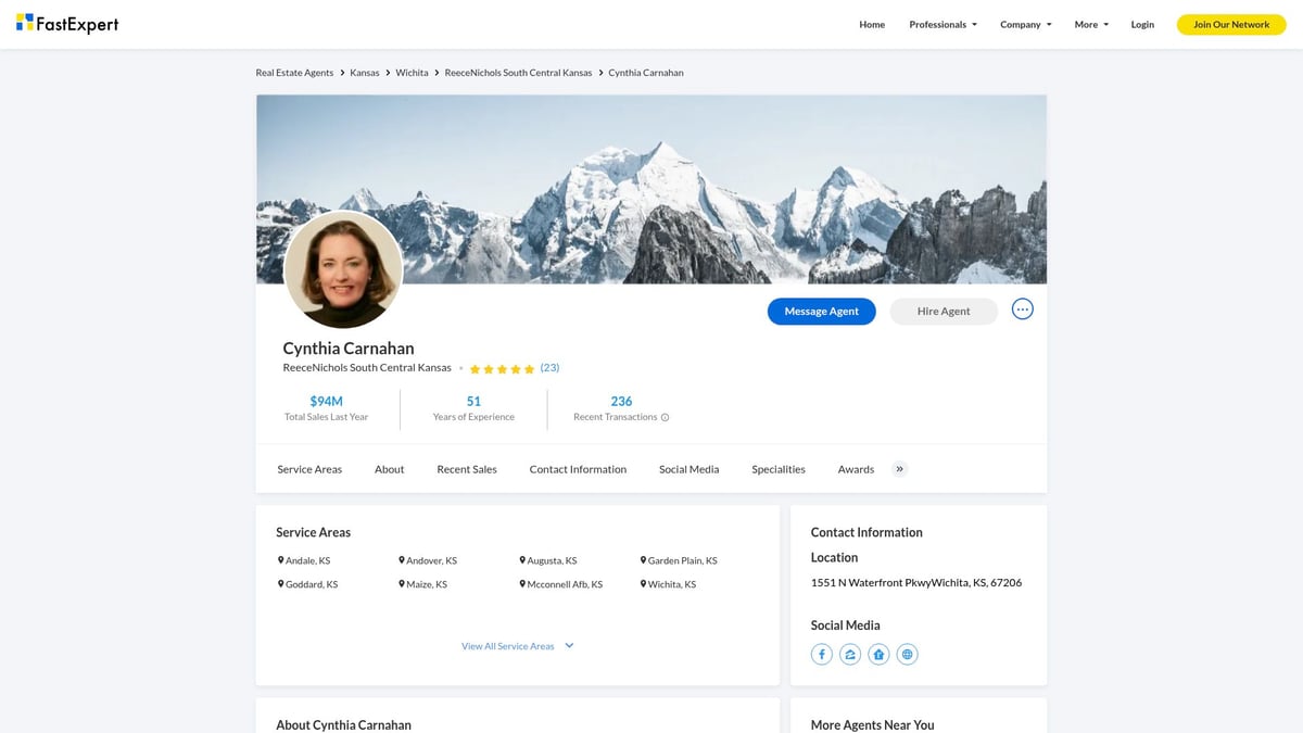 8 Best Real Estate Agents In Wichita KS To Hire In 2026 - Cynthia Carnahan | ReeceNichols South Central Kansas