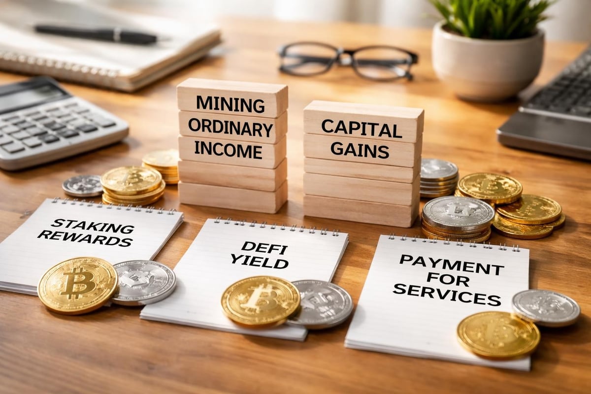 Crypto income types comparison