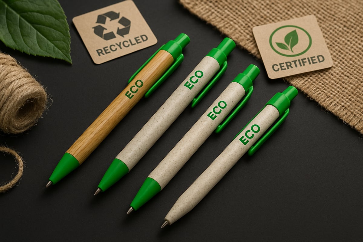 Ekologisen mainoskynän materiaalit ja valmistusprosessit