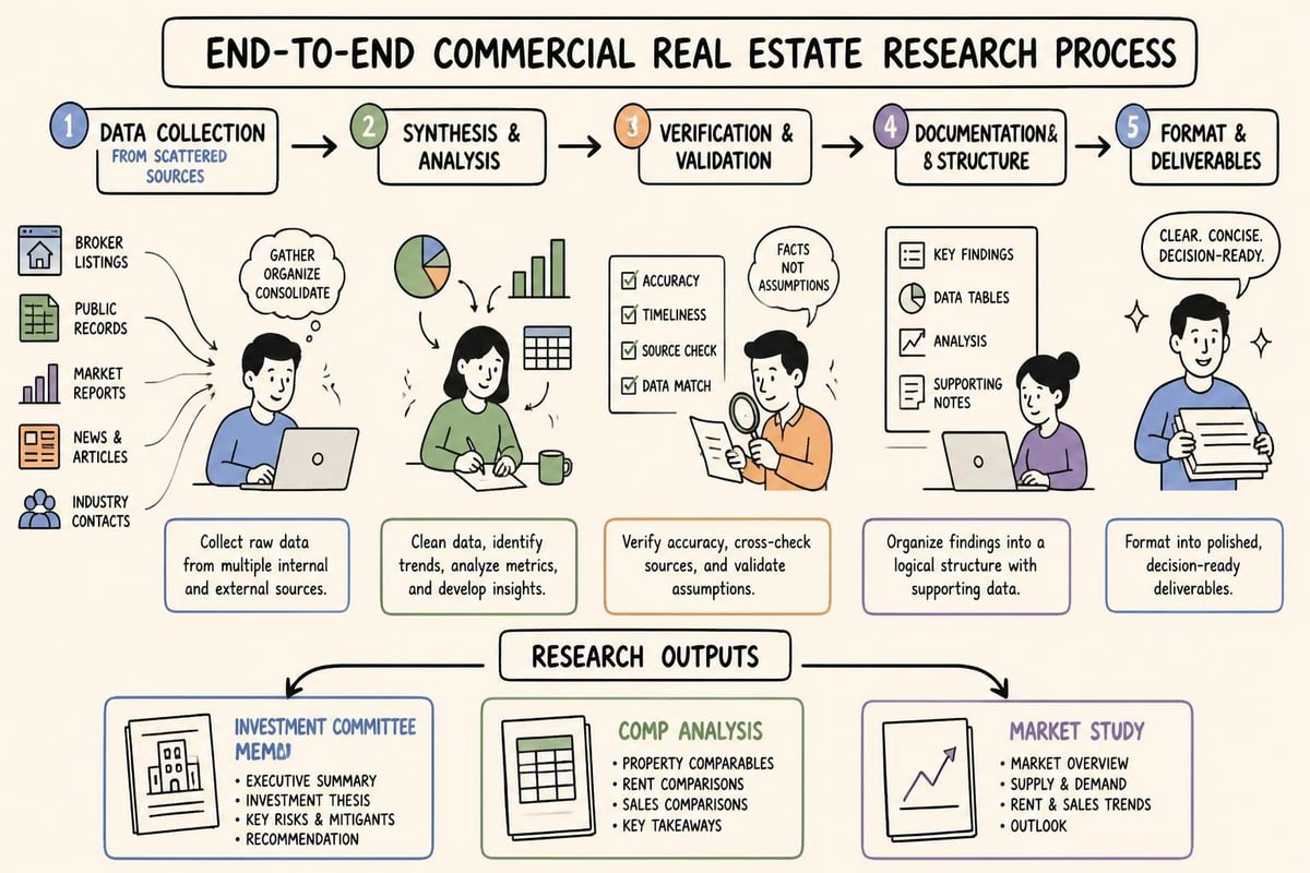 AI-powered CRE research workflow