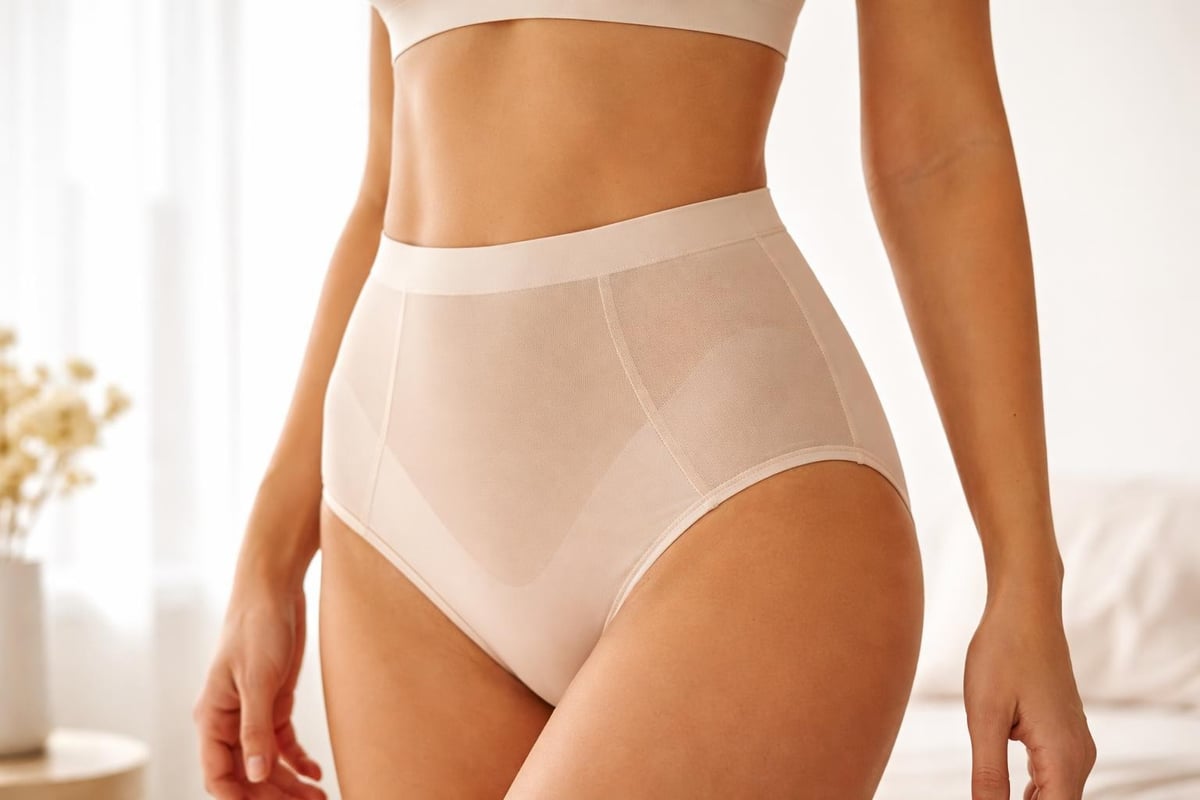 High-rise panty construction
