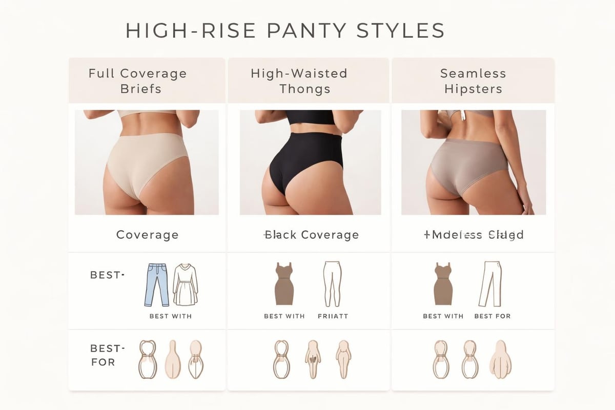 High-rise underwear styles