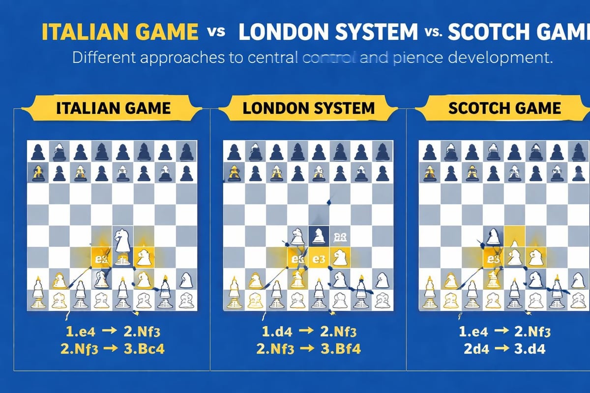 Comparing three simple openings for white