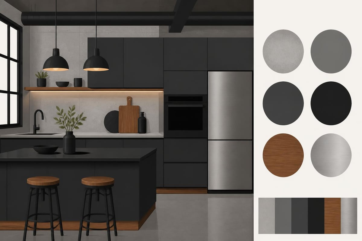 Industrial Küche Farbpalette