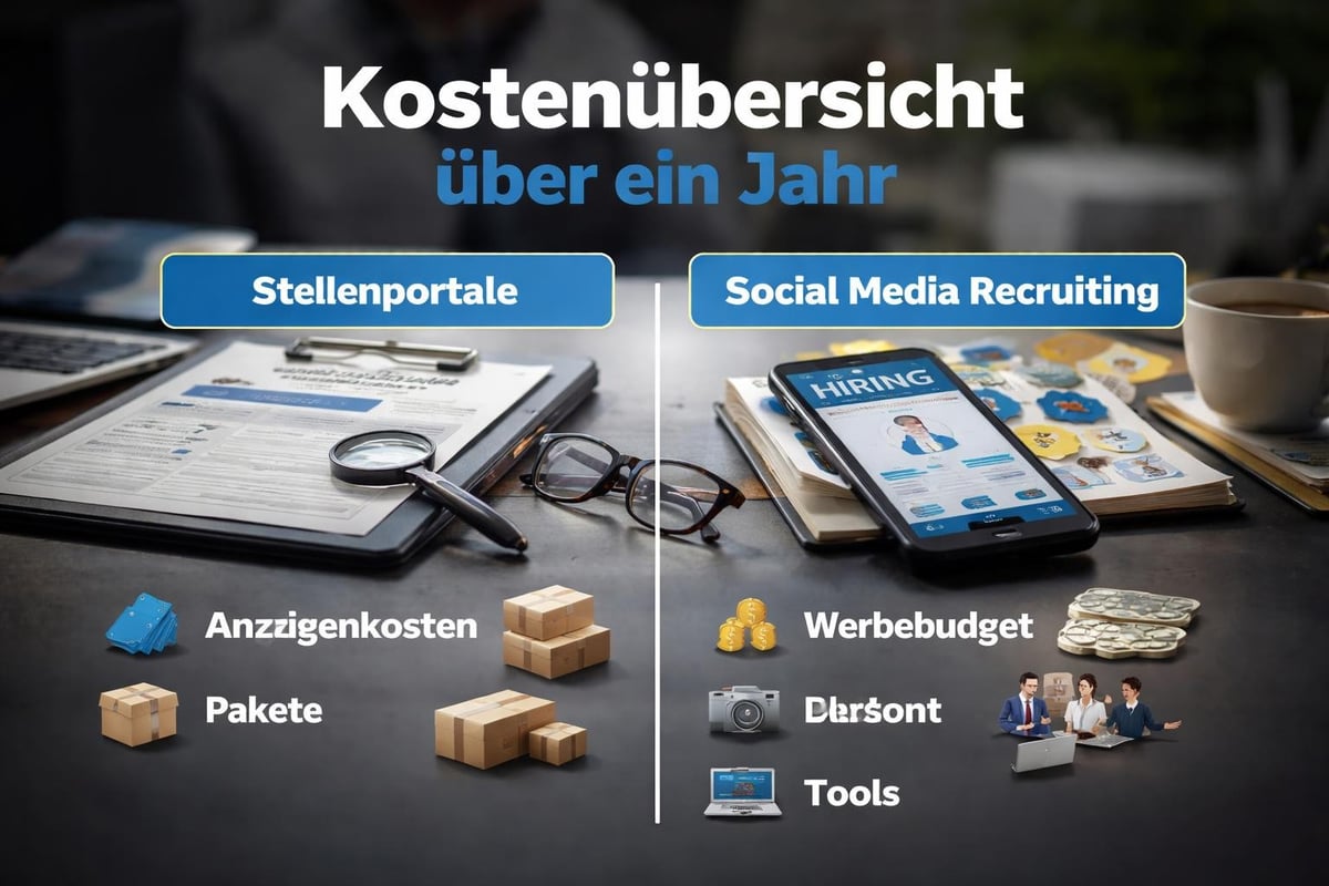 Kostenvergleich Recruiting-Kanäle