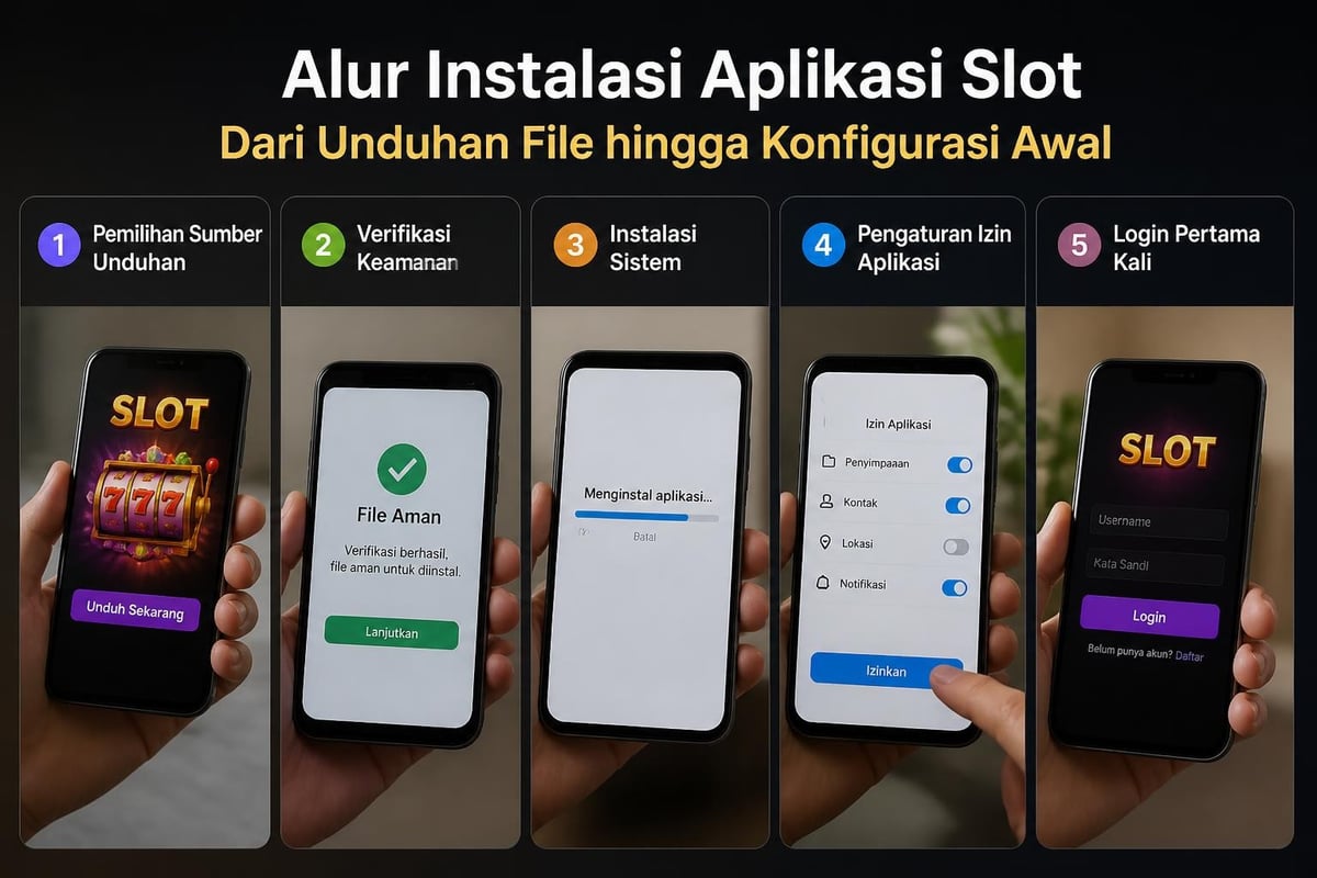 Proses instalasi aplikasi