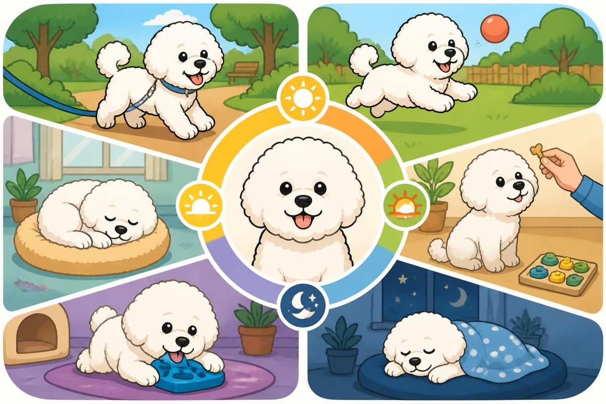 Bichon frisé dagelijkse bewegingsbehoeften