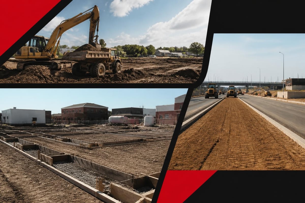Commercial excavation workflows