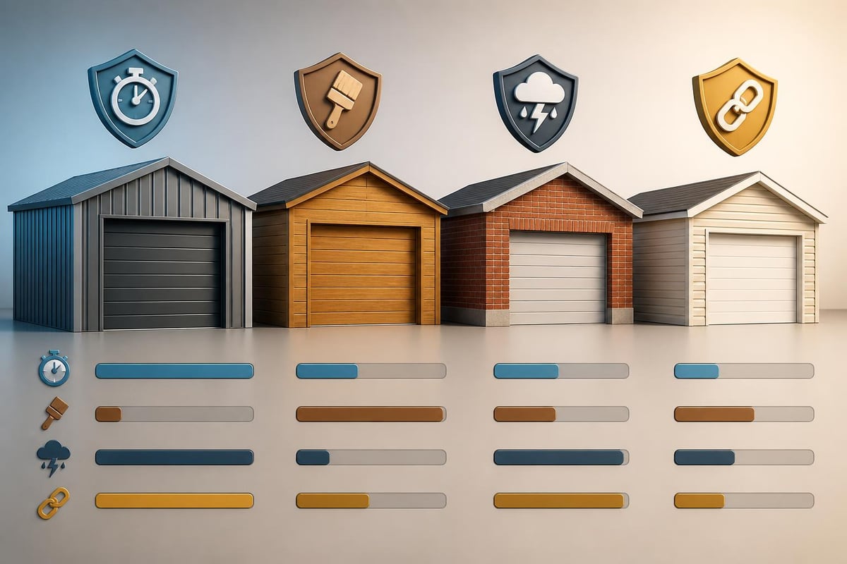 Garage material comparison