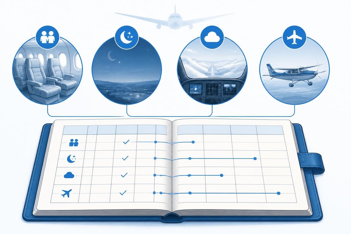 Currency tracking in pilot logbooks