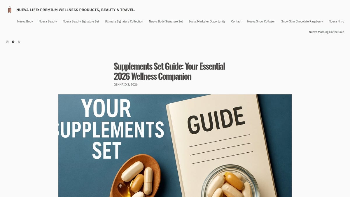The Essential Beaute Skincare Guide for 2026 - Science-Backed Skincare Supplements: The Nueva Life Approach