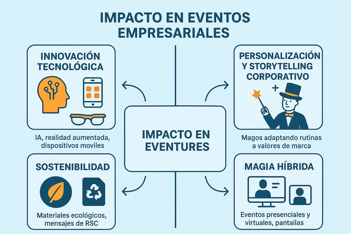 Tendencias en magia de cerca para empresas en 2026