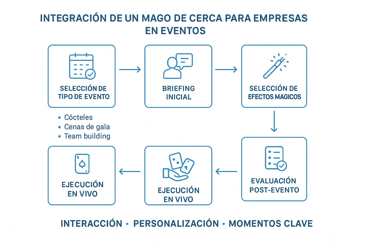 Integración de la magia de cerca en eventos empresariales: mejores prácticas