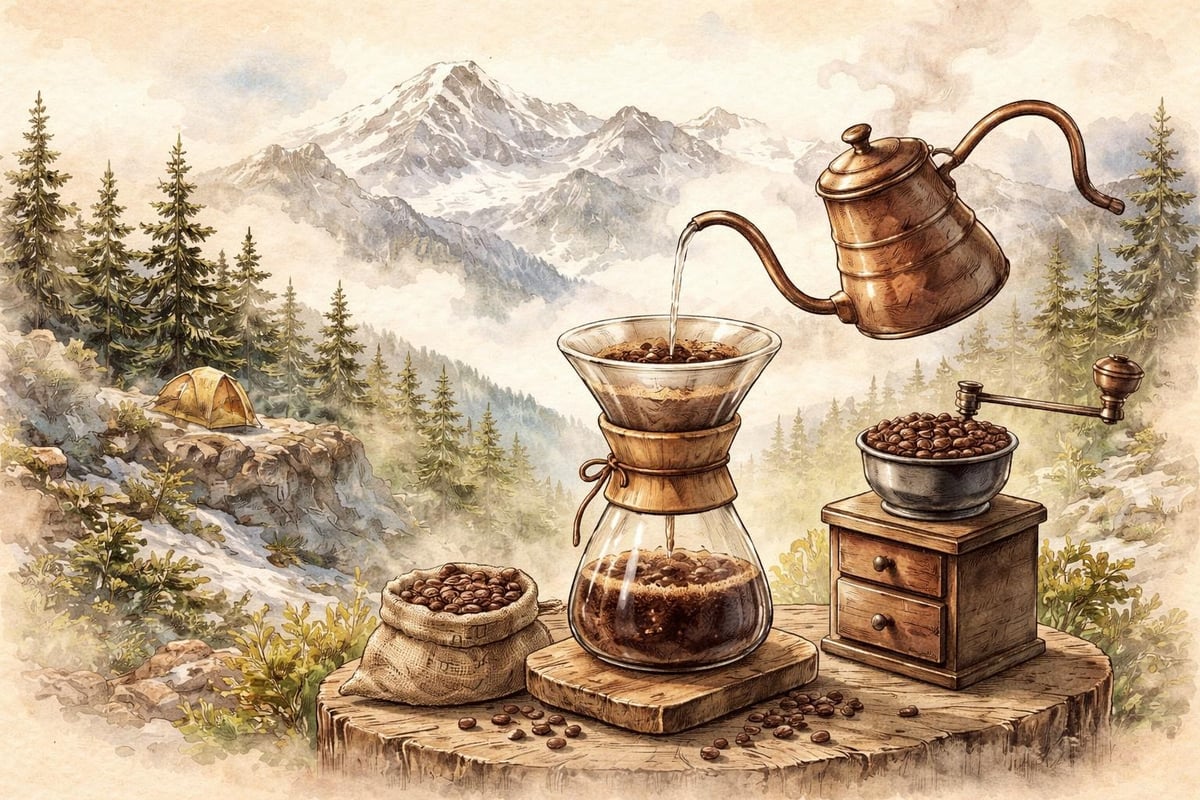 High-altitude coffee brewing