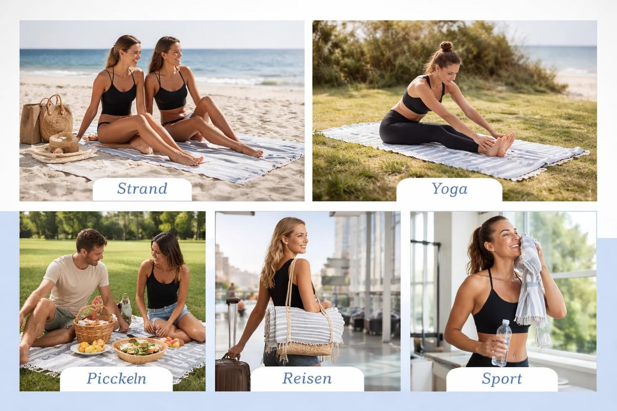 Vielseitige Handtuch-Nutzung