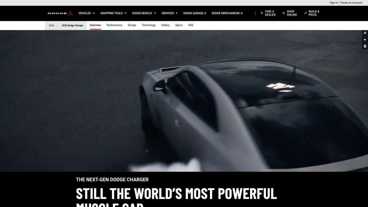 9 Meilleures Cars American à Découvrir Absolument en 2026 - Dodge Charger EV 2026