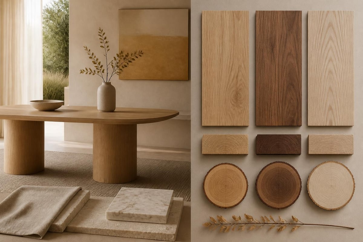Comparing timber species for dining tables