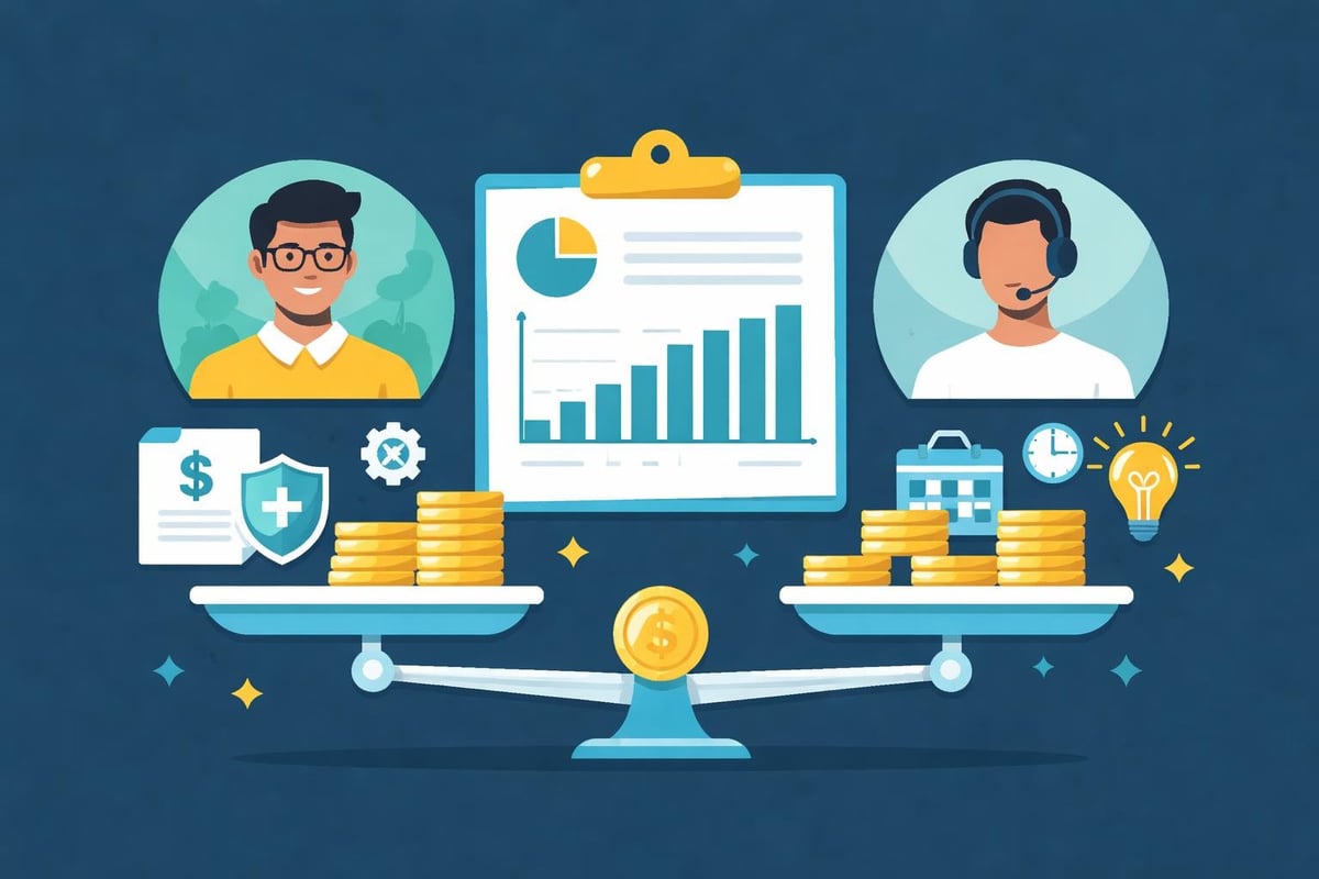 Cost comparison staffing models