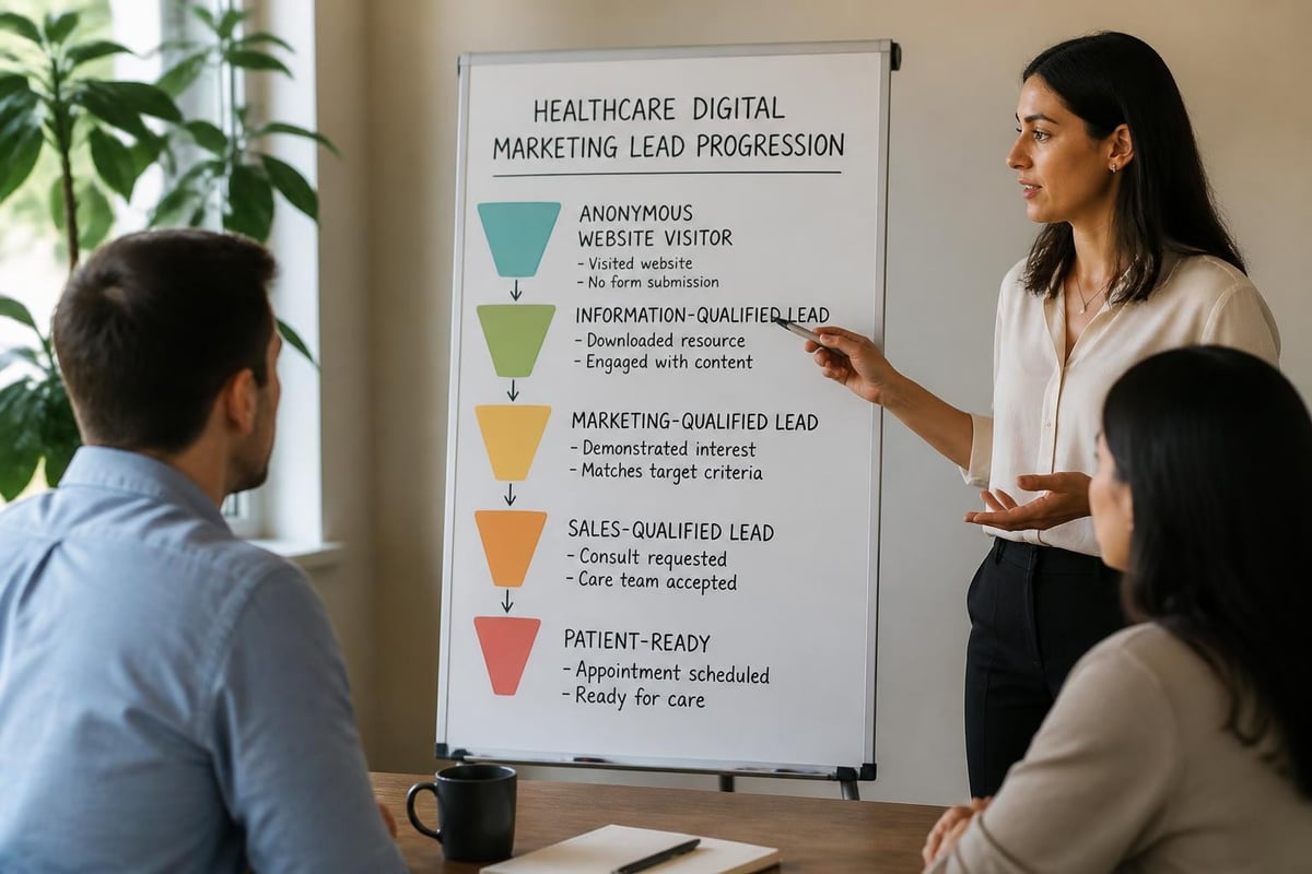 Healthcare lead qualification stages