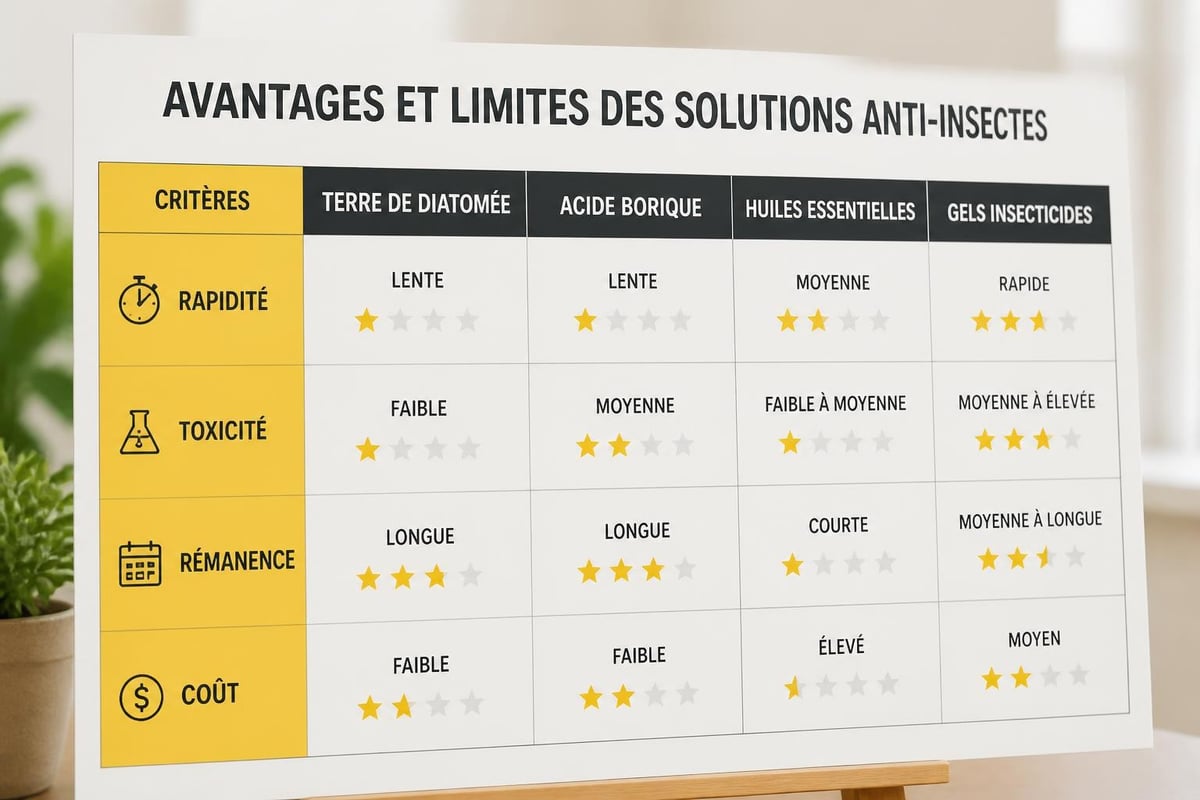 Comparaison solutions naturelles vs chimiques