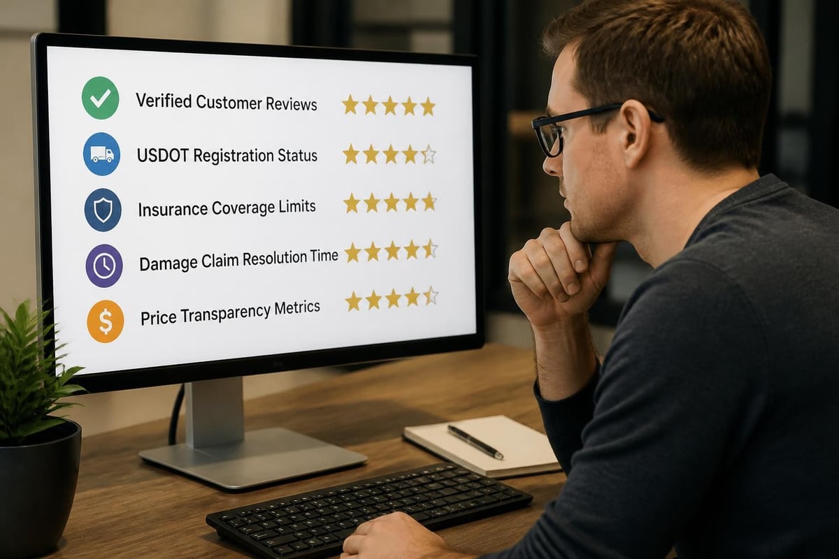 Car shipping company evaluation criteria