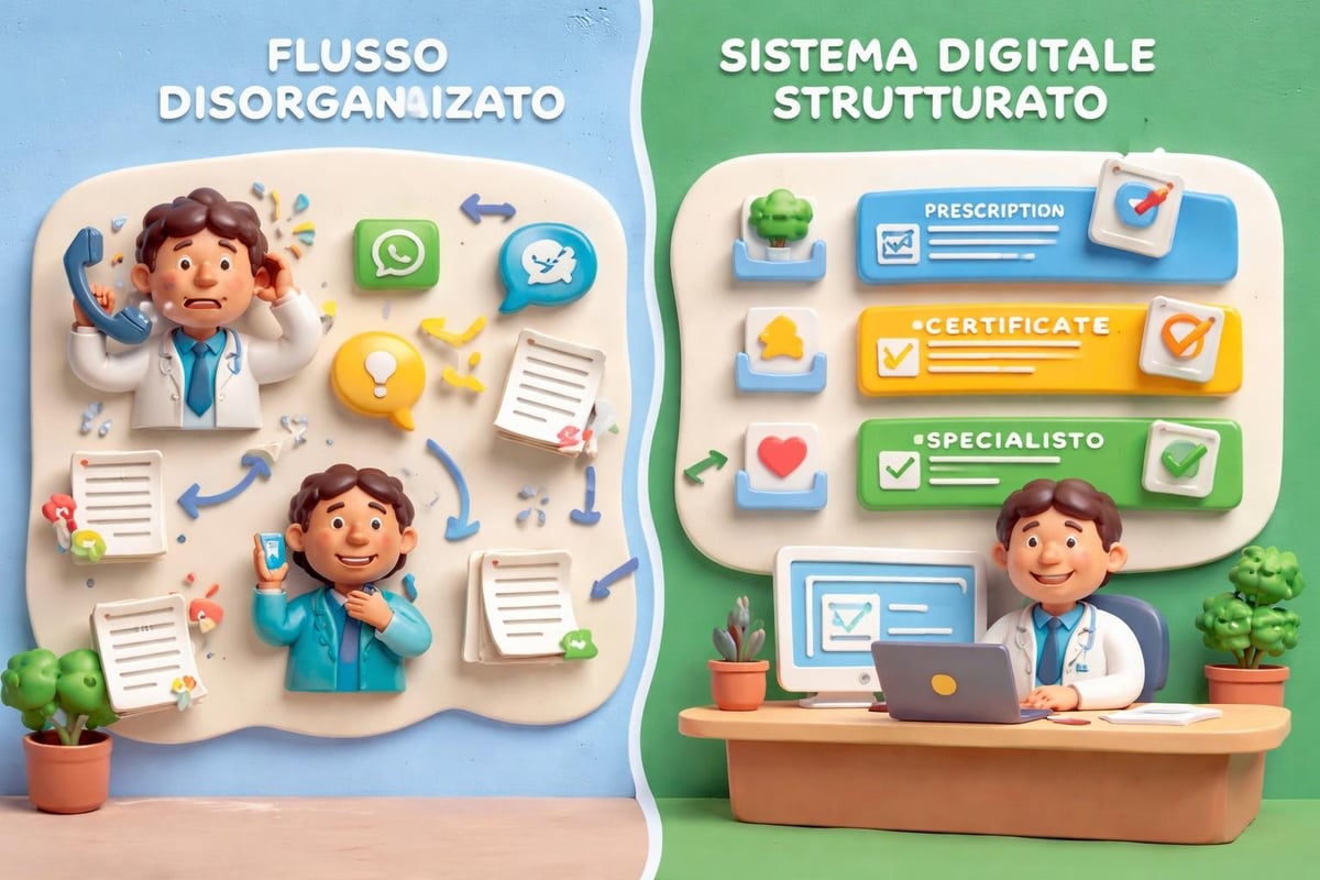 Workflow disorganizzato studio medico