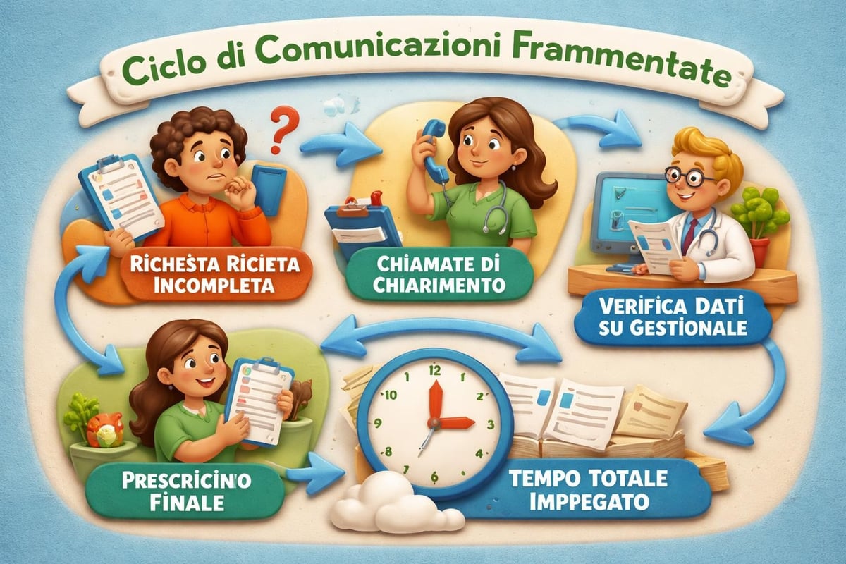 Flusso richieste paziente diabetico studio MMG