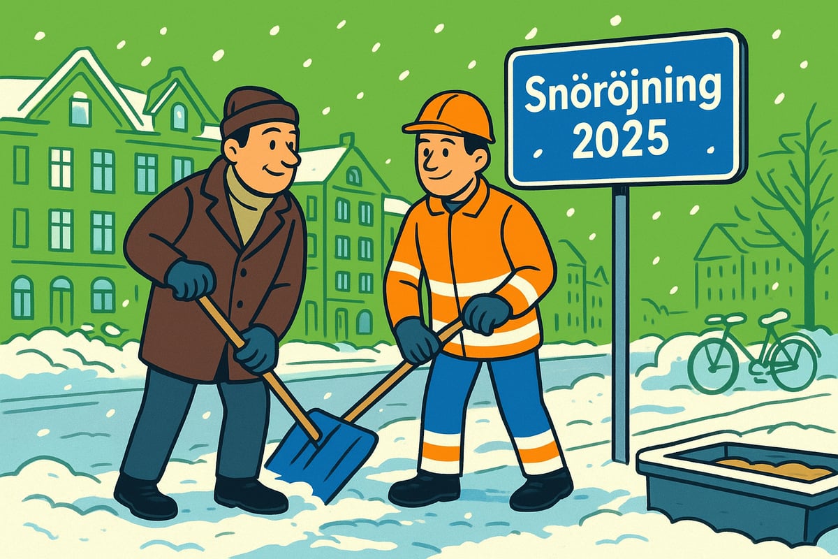 Snöröjning i Göteborg 2025: Regler, Ansvar och Myndighetskrav