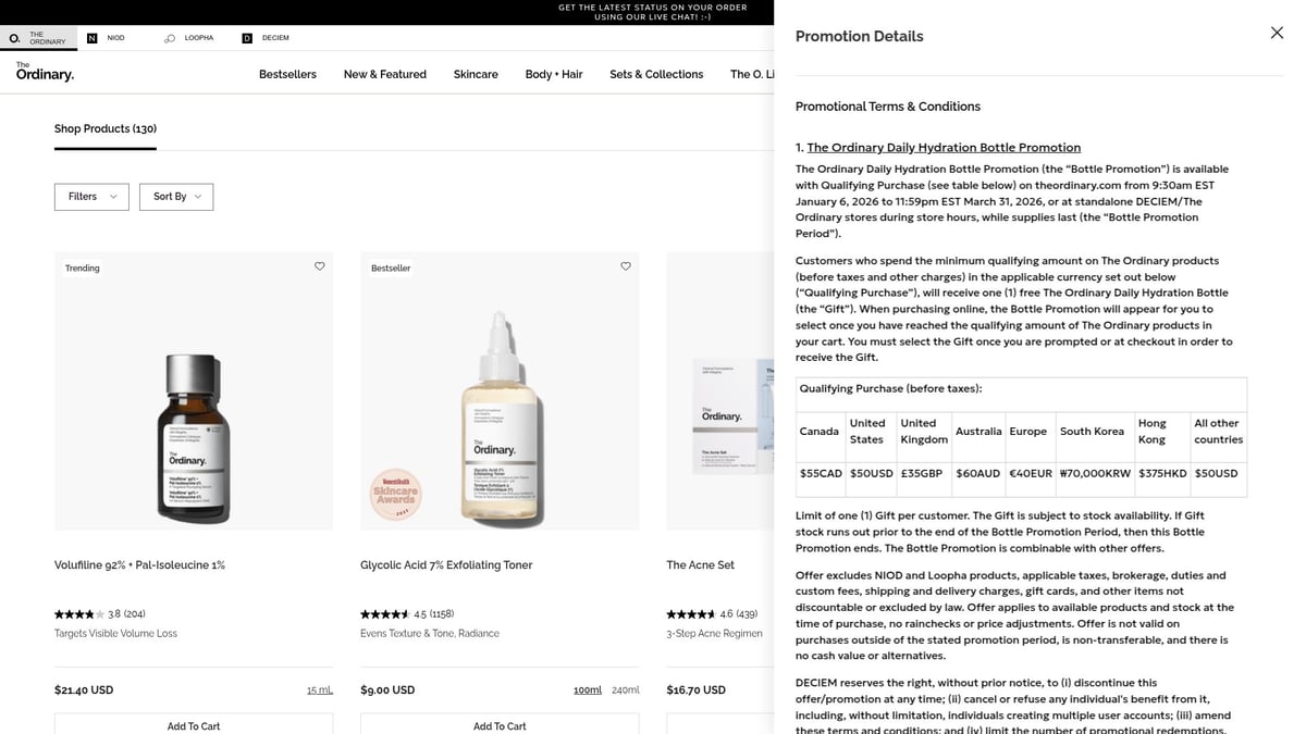 9 Essential Nice Skin Care Products to Try in 2026 - The Ordinary Niacinamide 10% + Zinc 1% Serum