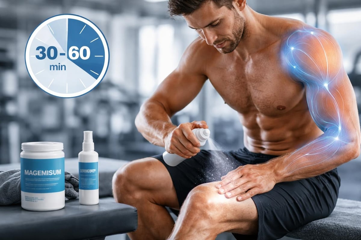 Post-workout magnesium application timeline
