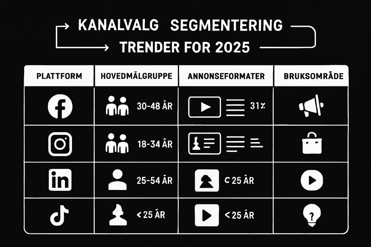 Slik velger du riktige sosiale medier-kanaler for din bedrift